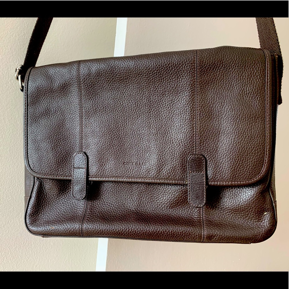 Men’s Leather Cole Haan Messenger Bag